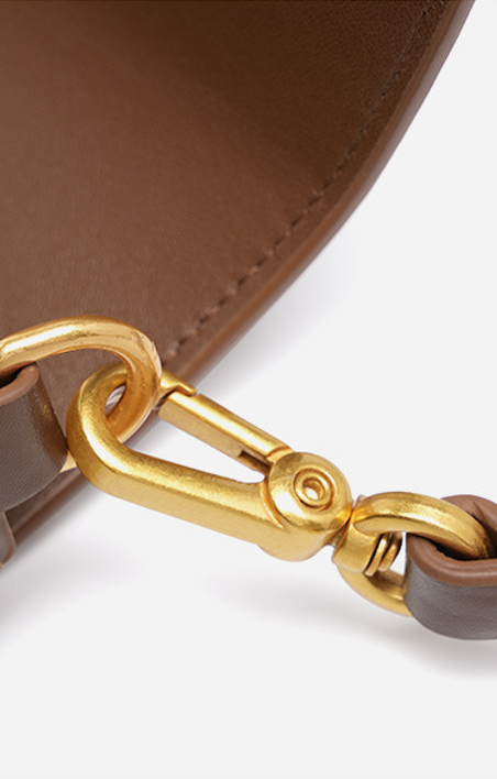 Designed Women's 100% Genuine Leather Single Shoulder or Crossbody Baguette Bag Ontario