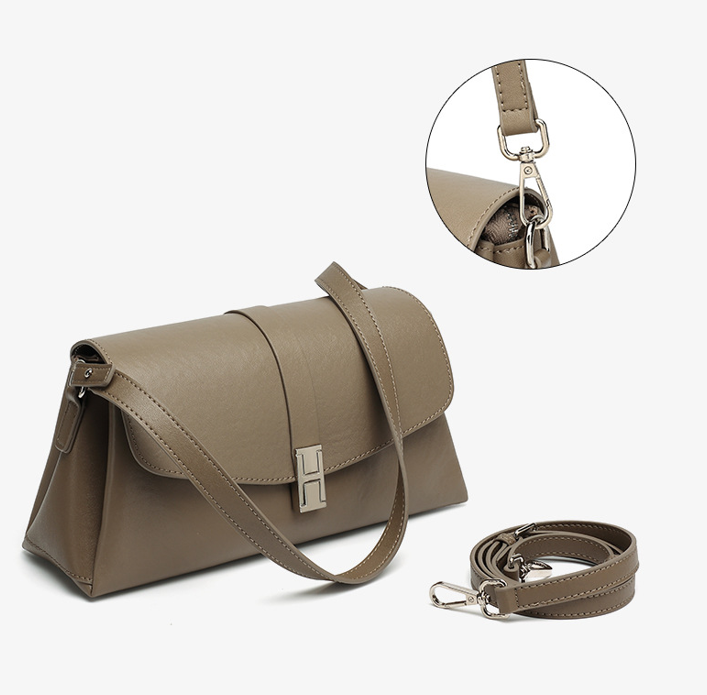 Designed Women's 100% Genuine Leather Single Shoulder or Crossbody Bag North Dakota