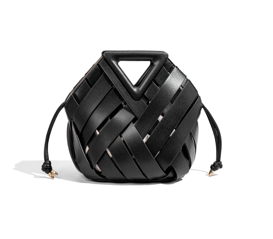 Designed Women's Vegan Leather Single or Cross Shoulder Woven Bag Lloret