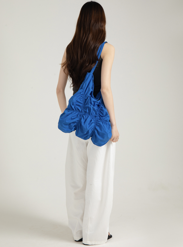 Designed Women's Pleated Nylon Single Shoulder Tote Bag Teresa