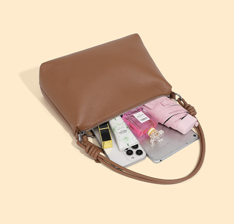Designed Women's 100% Genuine Leather Single Shoulder and Crossbody Bag Cosby
