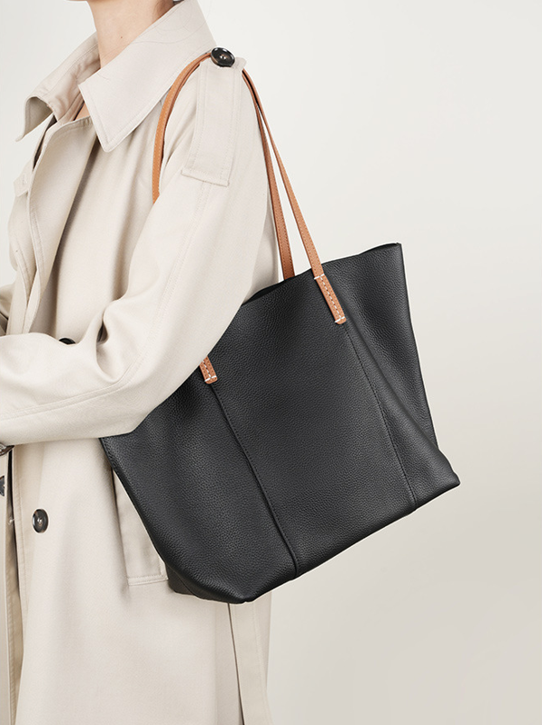 Designed Women's 100% Genuine Leather Single Shoulder Tote Bag Aragona