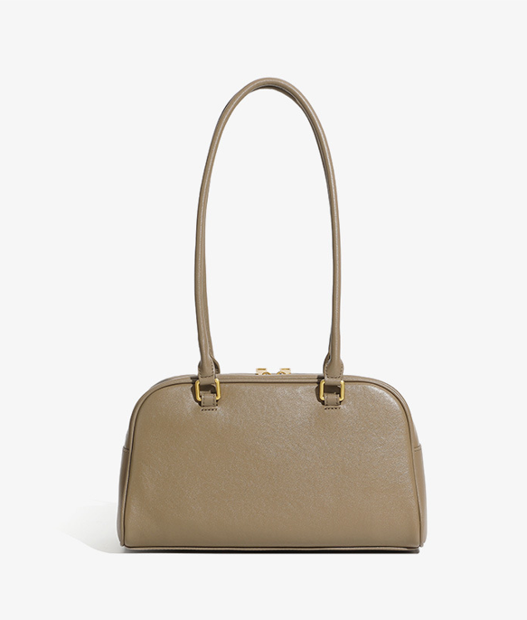 Designed Women's 100% Genuine Leather Single Shoulder Baguette Bag Barcelona