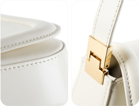 Designed Women's 100% Genuine Leather Single Shoulder Tofu Bag Arkansas