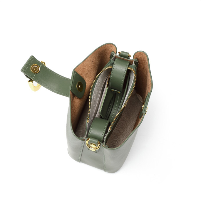 Designed Women's 100% Genuine Leather Single Shoulder or Crossbody Bag Toledo