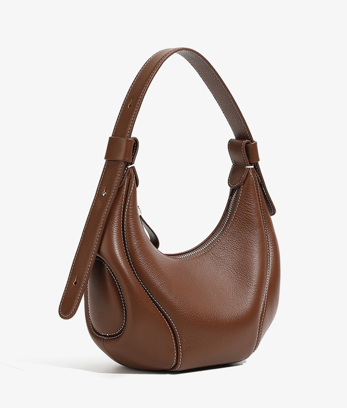 High-End Design Women's 100% Genuine Leather Single Shoulder or Crossbody Bag Olivia