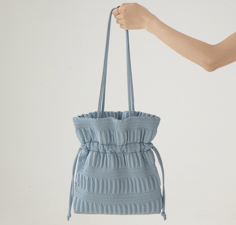 Designed Women's Vegan Leather Single Shoulder Drawstring Bucket Bag Torro