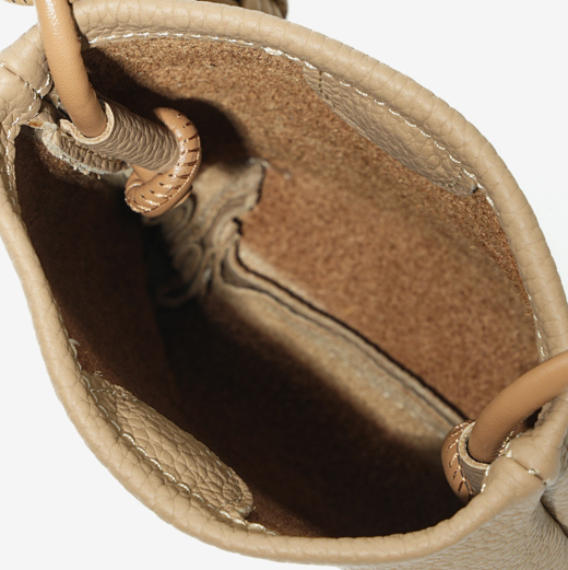 High-End Design Women's 100% Genuine Leather Small Single Shoulder or Crossbody Mobile Phone Bag Nice