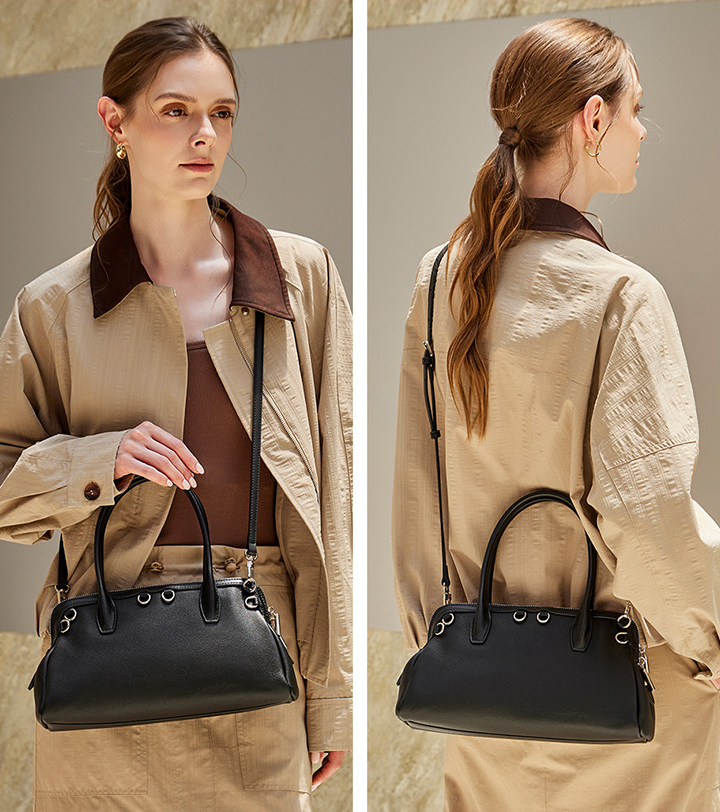 Designed Women's 100% Genuine Leather Single Shoulder or Crossbody Bag Vitry
