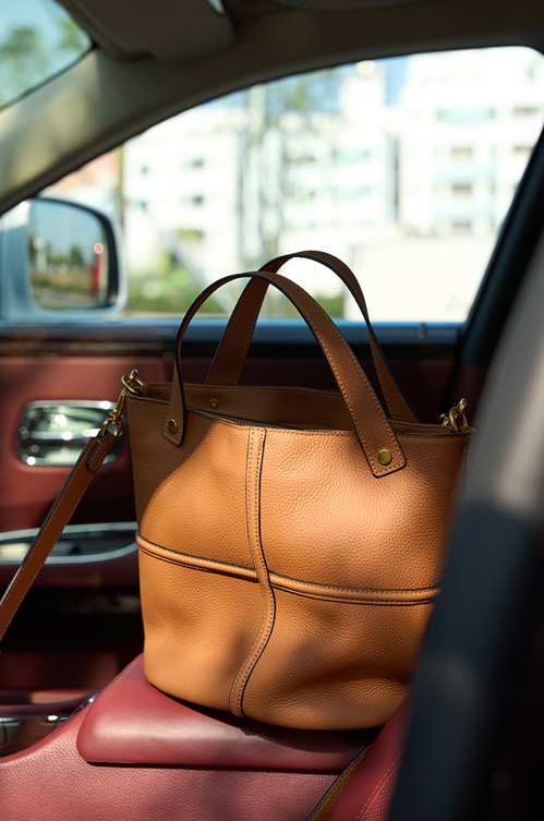 High-End Designed Women's 100% Genuine Leather Single and Cross Shoulder Tote Bag Nelly