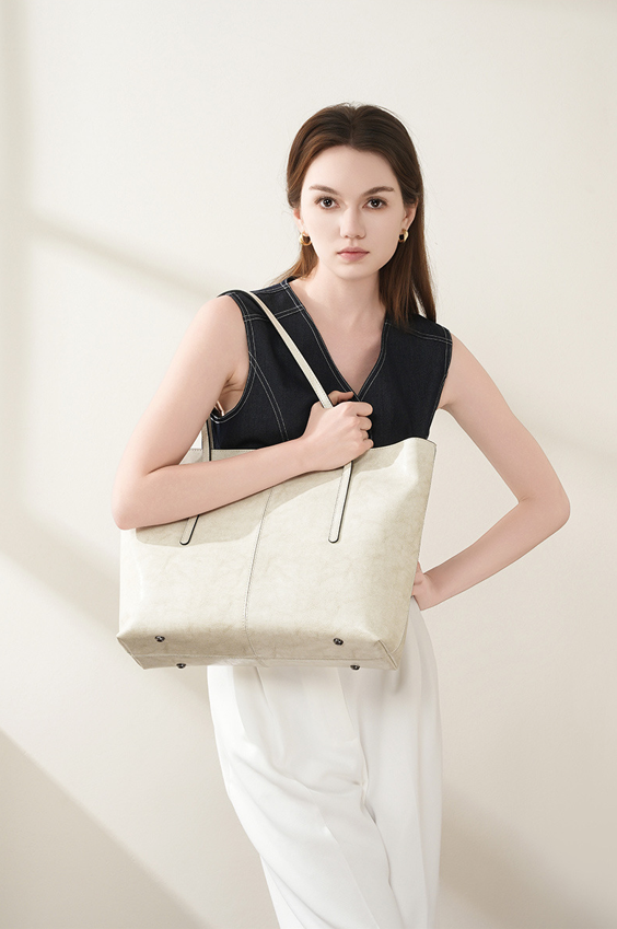 Designed Women's 100% Genuine Leather Single Shoulder Tote Bag Lascala