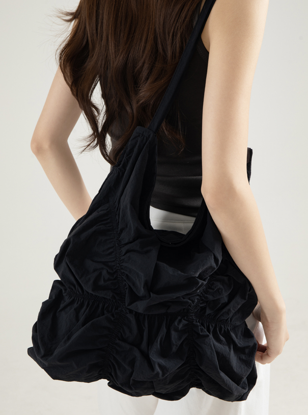 Designed Women's Pleated Nylon Single Shoulder Tote Bag Teresa
