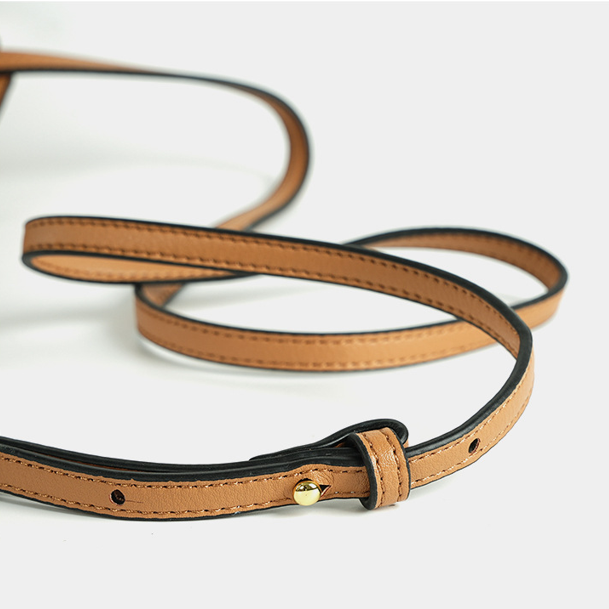 High-End Design Women's 100% Genuine Leather Small Single Shoulder or Crossbody Flat Bag Sorento