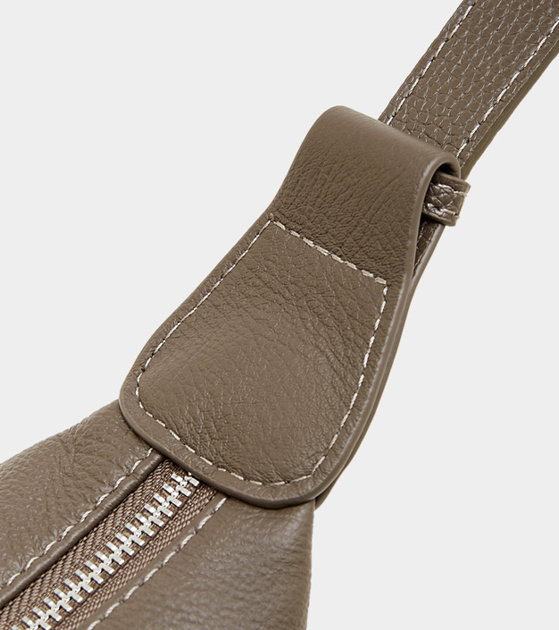 High-End Design Women's 100% Genuine Leather Single Shoulder and Crossbody Dumpling Bag Azur