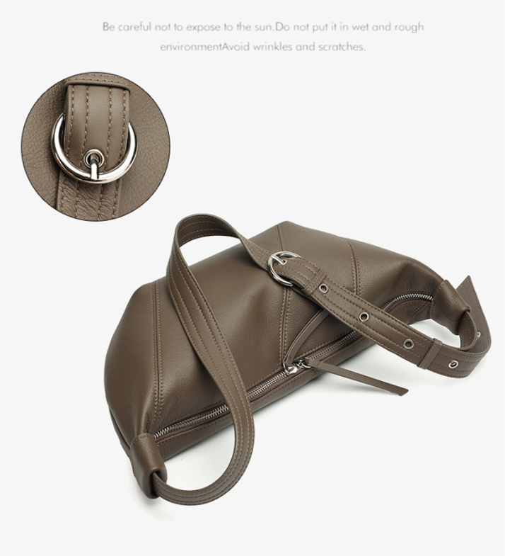 Design Women's Bag 100% Genuine Leather Single Shoulder or Crossbody Bag Chia