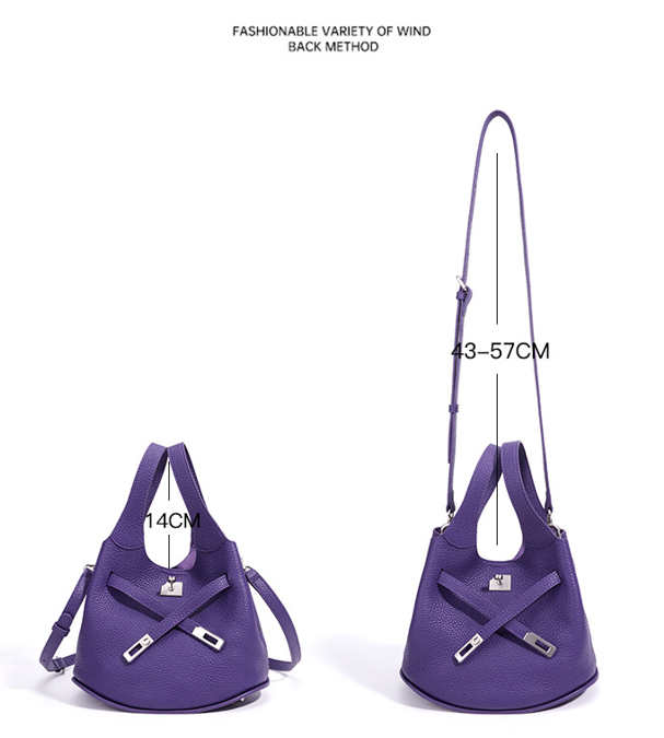 Designed Women's Bag 100% Genuine Leather Single Shoulder or Crossbody Bag Messina