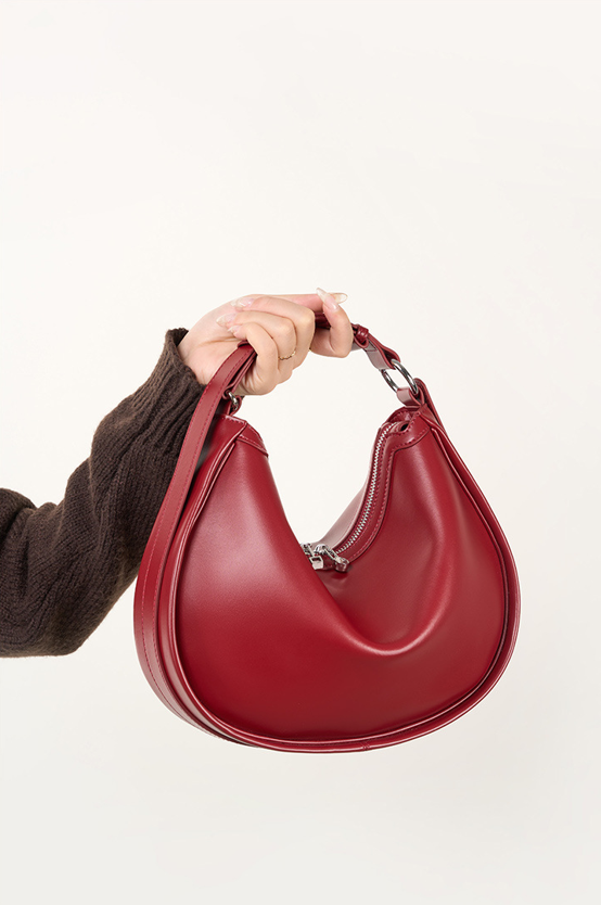 Designed Women's 100% Genuine Leather Single Shoulder and Crossbody Dumpling Bag Gap