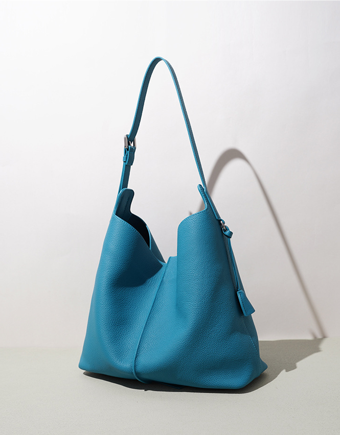 High-End Design Women's Two Bags 100% Genuine Leather Tote Bag Lecce