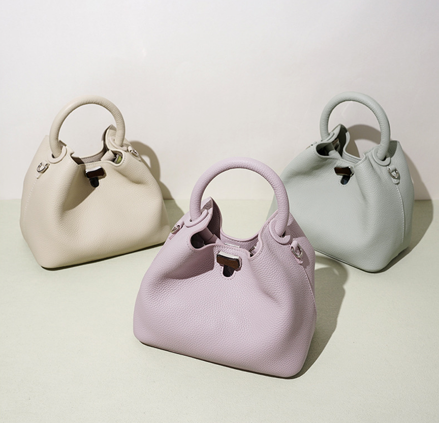 High-End Design Women's 100% Genuine Leather Single or Across Shoulder Tote Bag Udine
