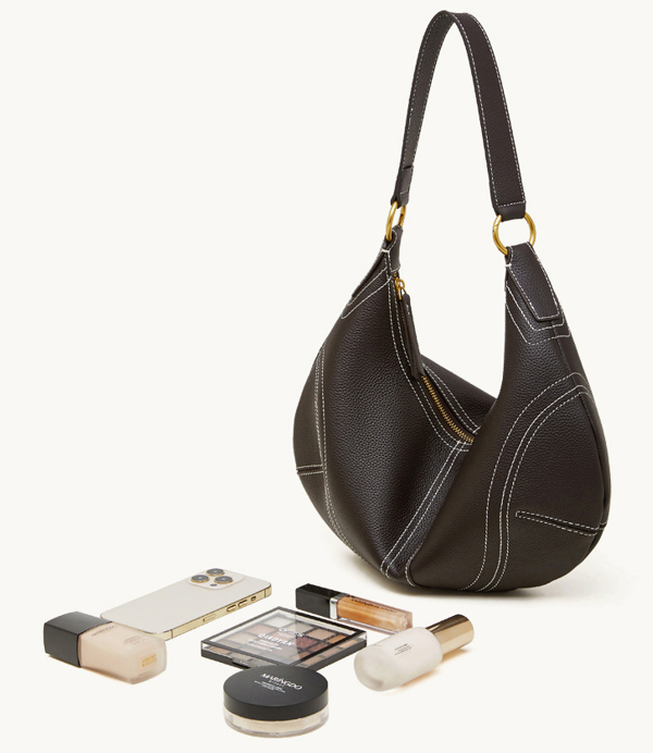 High-End Design Women's 100% Genuine Leather Single Shoulder and Crossbody Bag Roze