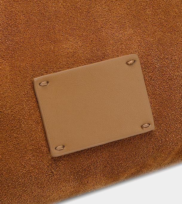 Women's 100% Genuine Leather Suede Long Handle Single Shoulder and Crossbody Bag Blois