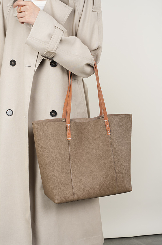 Designed Women's 100% Genuine Leather Single Shoulder Tote Bag Aragona