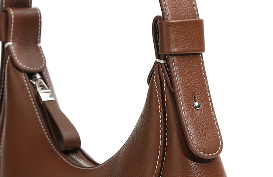 High-End Design Women's 100% Genuine Leather Single Shoulder or Crossbody Bag Olivia