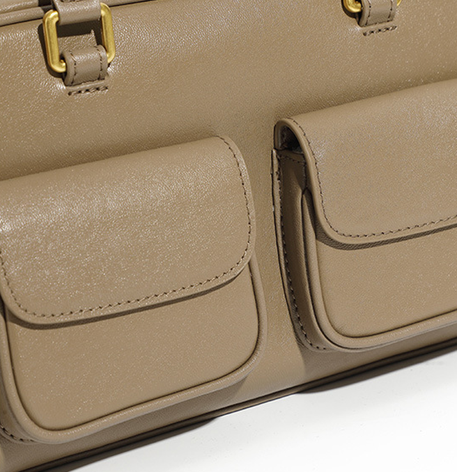 Designed Women's 100% Genuine Leather Single Shoulder Baguette Bag Barcelona