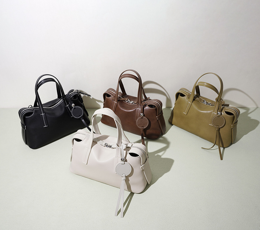 High-End Design Women's Bag 100% Genuine Leather Single Shoulder or Crossbody Bag Bari