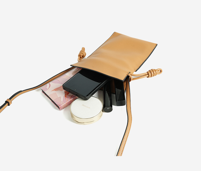 High-End Design Women's 100% Genuine Leather Small Single Shoulder or Crossbody Flat Bag Sorento