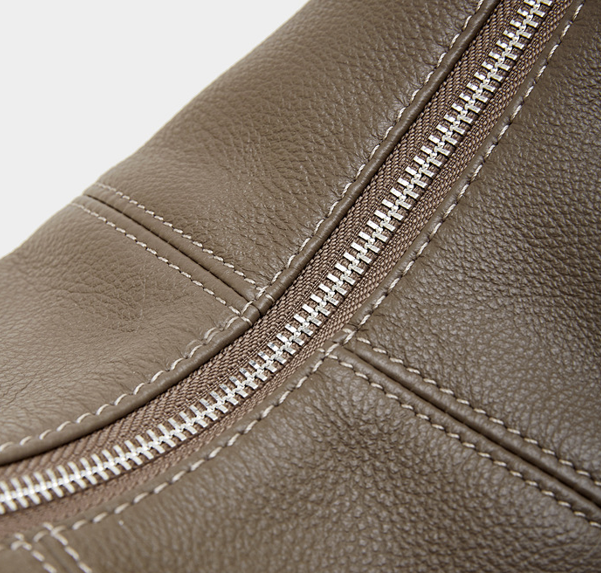 High-End Design Women's 100% Genuine Leather Single Shoulder and Crossbody Dumpling Bag Azur