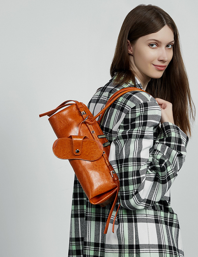 Underarm Long Style Baguette Women's 100% Genuine Leather Single Shoulder Bag Villa