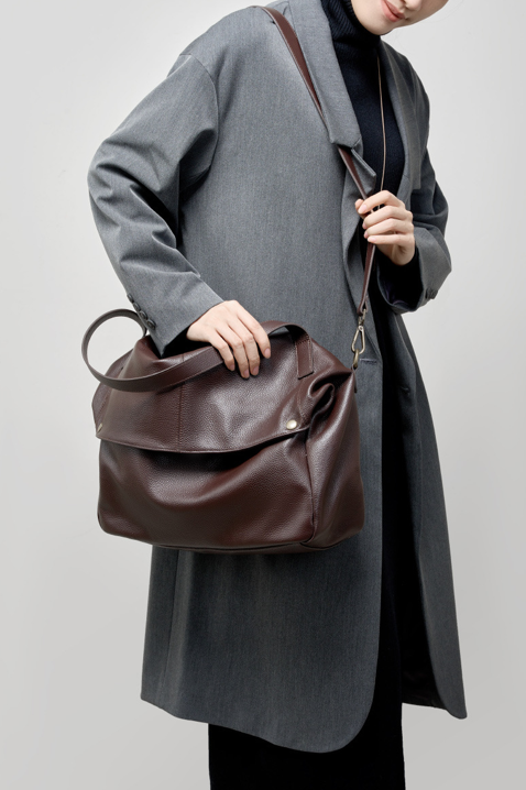 High-End Designed Women's 100% Genuine Leather Single Shoulder and Crossbody Bag Mauro