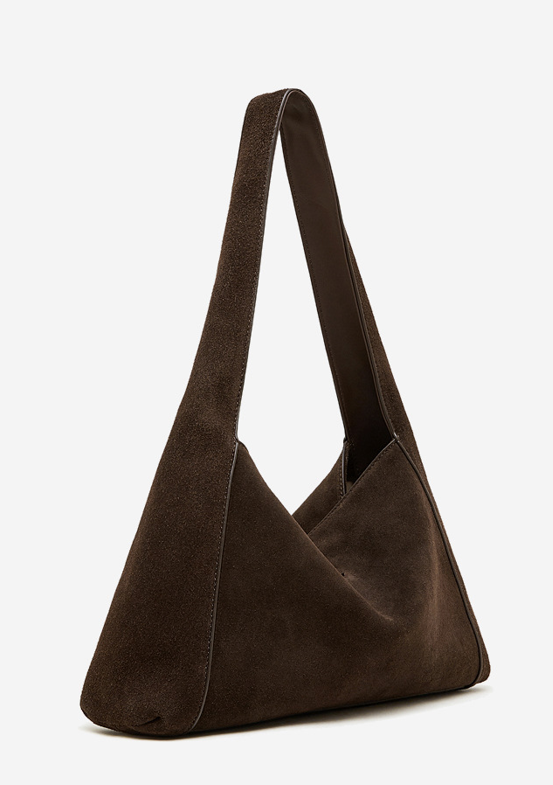 Women's Bag 100% Genuine Leather Suede Single Shoulder Bag Roche
