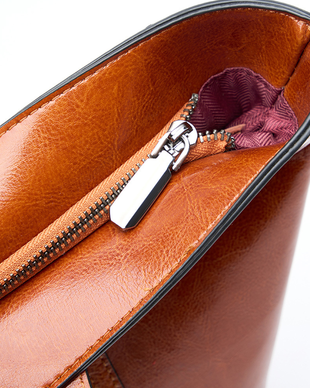 Designed Women's 100% Genuine Leather Single Shoulder Tote Bag Lascala