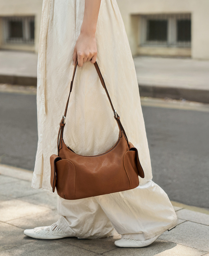 Designed Women's 100% Genuine Leather Single and Cross Shoulder Bag Plaza
