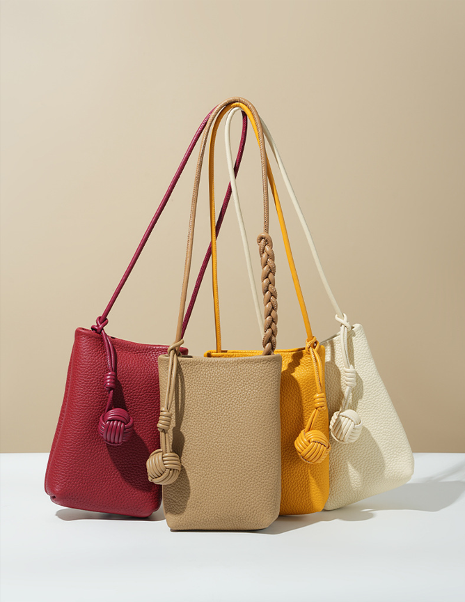 High-End Design Women's 100% Genuine Leather Small Single Shoulder or Crossbody Mobile Phone Bag Nice