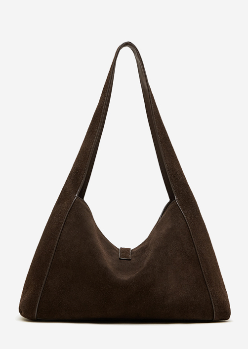 Women's Bag 100% Genuine Leather Suede Single Shoulder Bag Roche