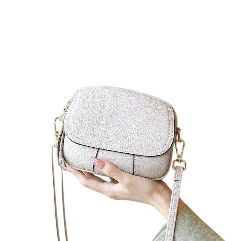 High-End Design Small Women's Bag 100% Genuine Leather Single Shoulder or Crossbody Bag Illinois