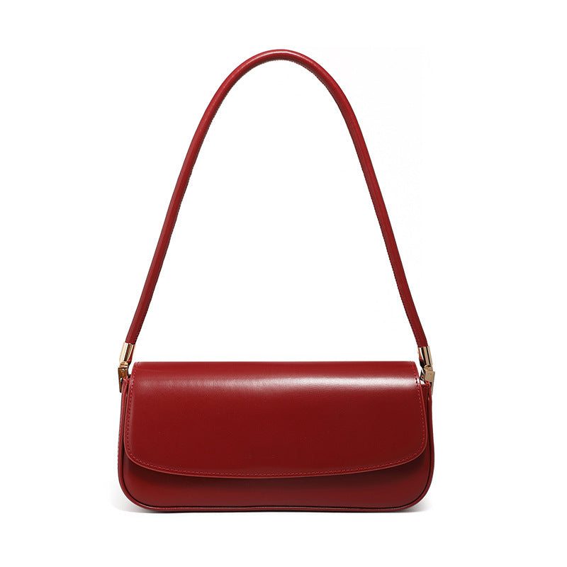 High-End Design Women's Bag 100% Genuine Leather Single Shoulder Bag Florida