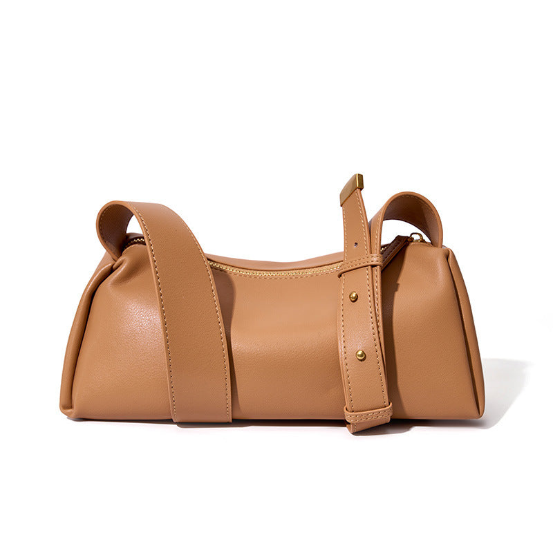 High-End Design Women's 100% Genuine Leather Single Shoulder Baguette Bag Alabama