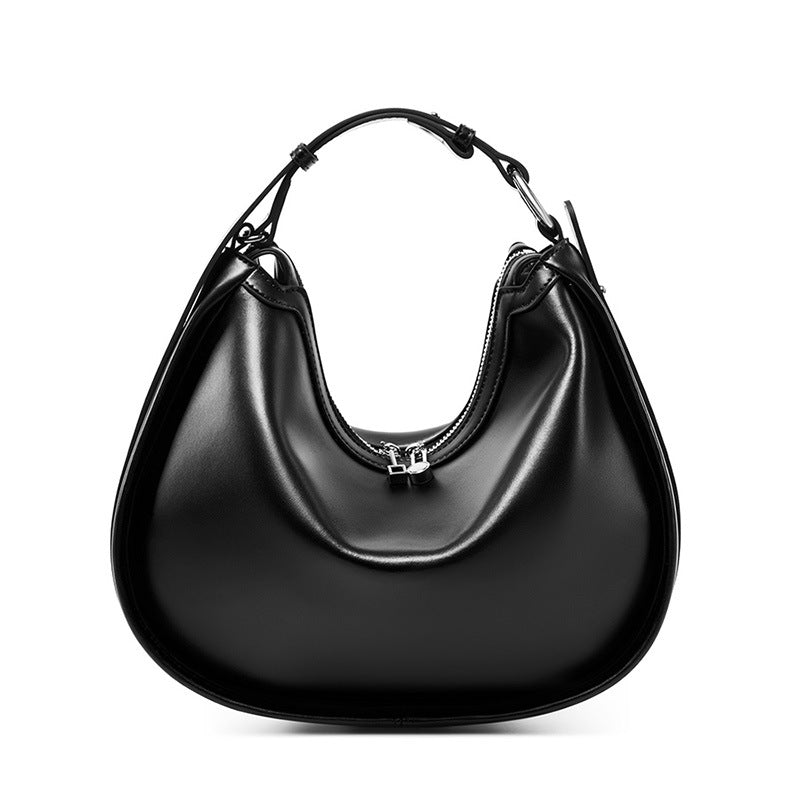 Designed Women's 100% Genuine Leather Single Shoulder and Crossbody Dumpling Bag Gap