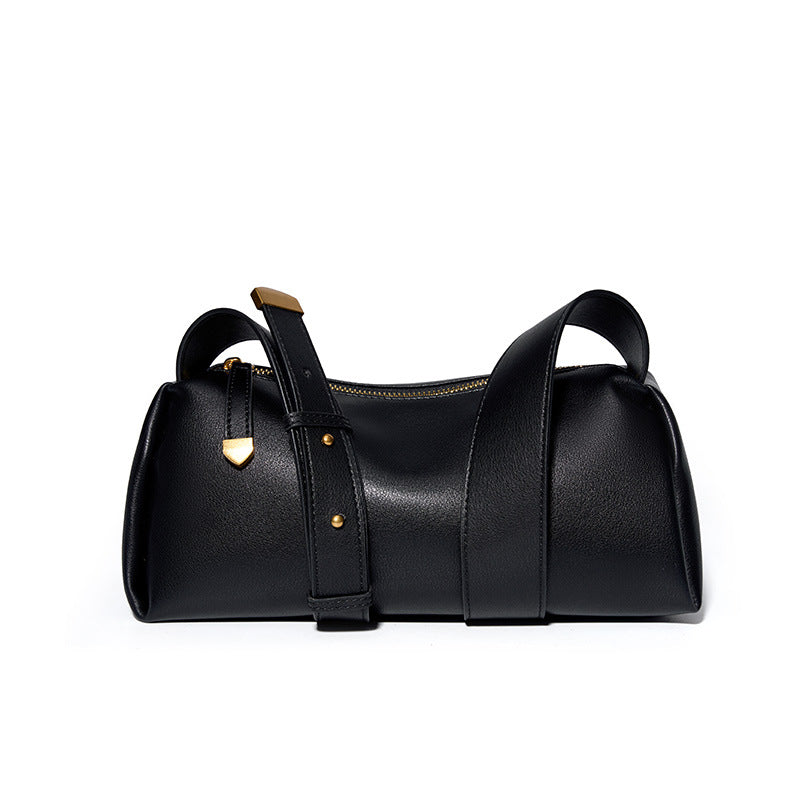 High-End Design Women's 100% Genuine Leather Single Shoulder Baguette Bag Alabama