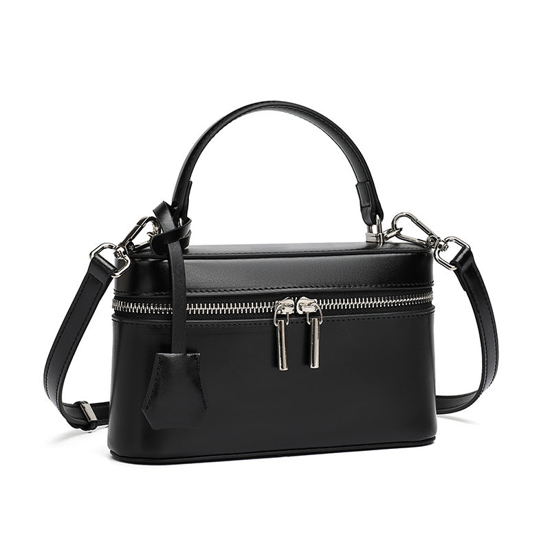 High-End Design Women's 100% Genuine Leather Single Shoulder or Crossbody Handmade Box Bag Puerto Rico