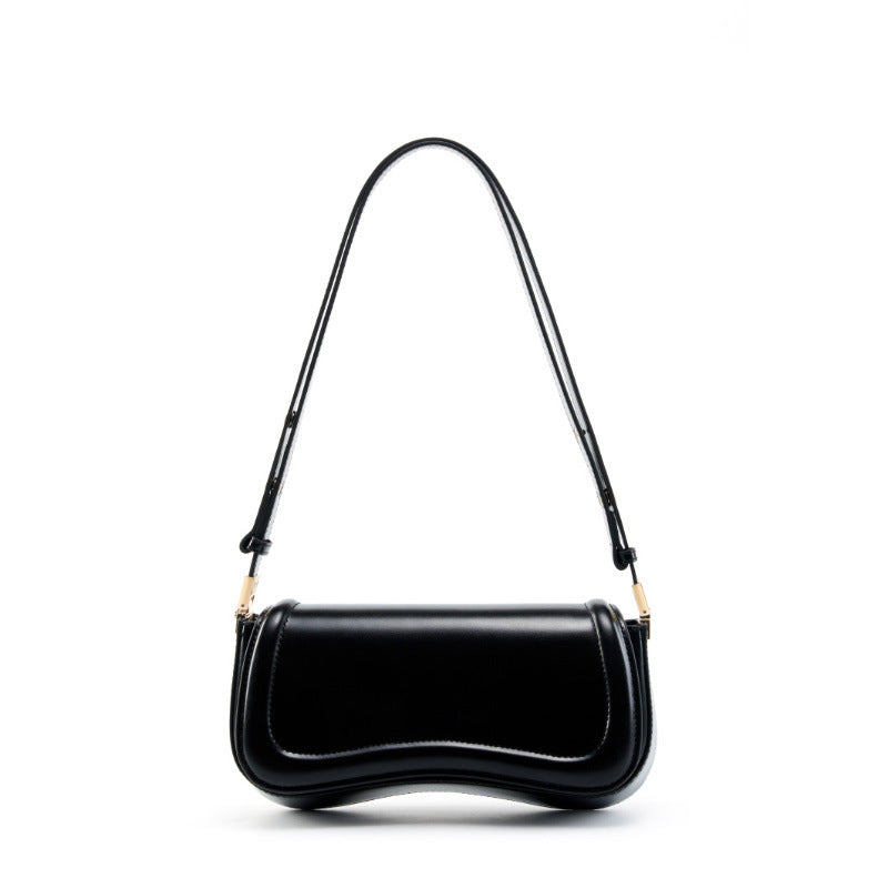 High-End Design Women's 100% Genuine Leather Single Shoulder Tofu Bag Arkansas