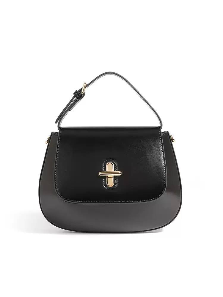 High-End Design Women's Bag 100% Genuine Leather Single Shoulder or Crossbody Capsule Bag Georgia