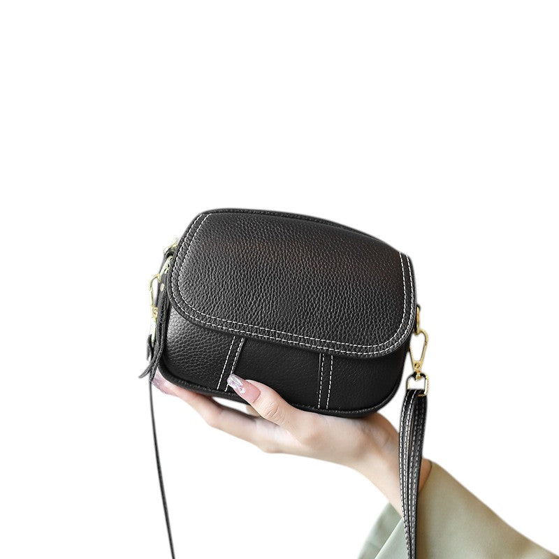 High-End Design Small Women's Bag 100% Genuine Leather Single Shoulder or Crossbody Bag Illinois