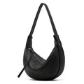 High-End Design Women's 100% Genuine Leather Single Shoulder and Crossbody Dumpling Bag Azur