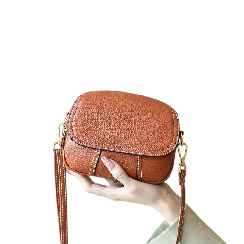 High-End Design Small Women's Bag 100% Genuine Leather Single Shoulder or Crossbody Bag Illinois