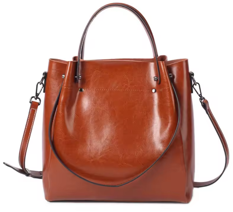 High-End Design Women's 100% Genuine Leather Tote Bag Faro